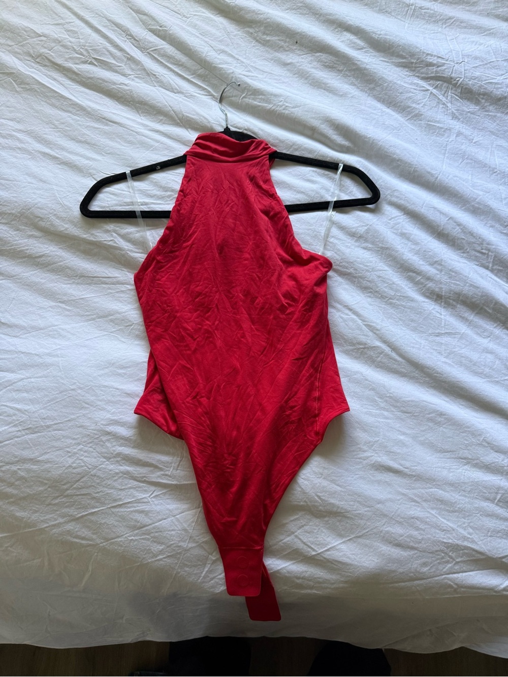 lululemon athletica Red Scoop Neck Bodysuit